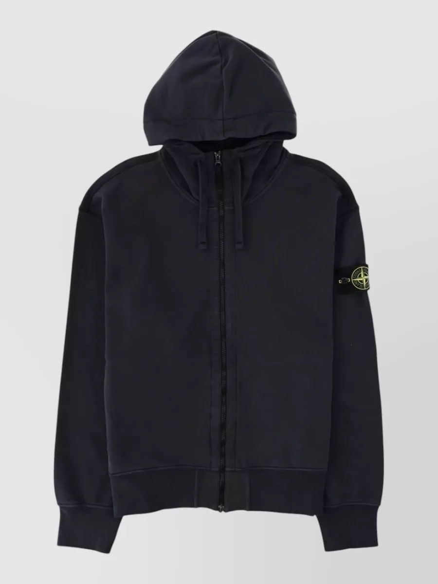 Stone Island cotton hooded jacket