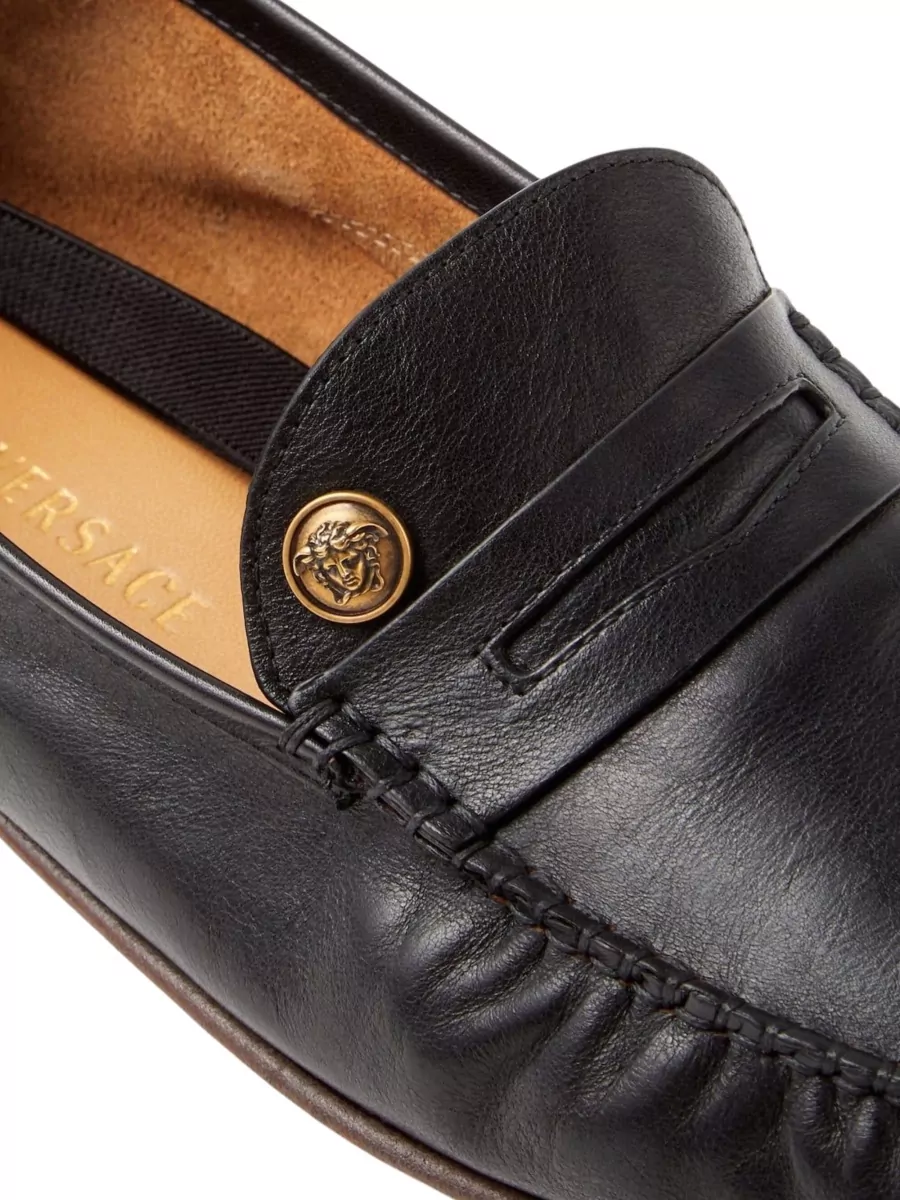 Versace Calf Leather Loafers