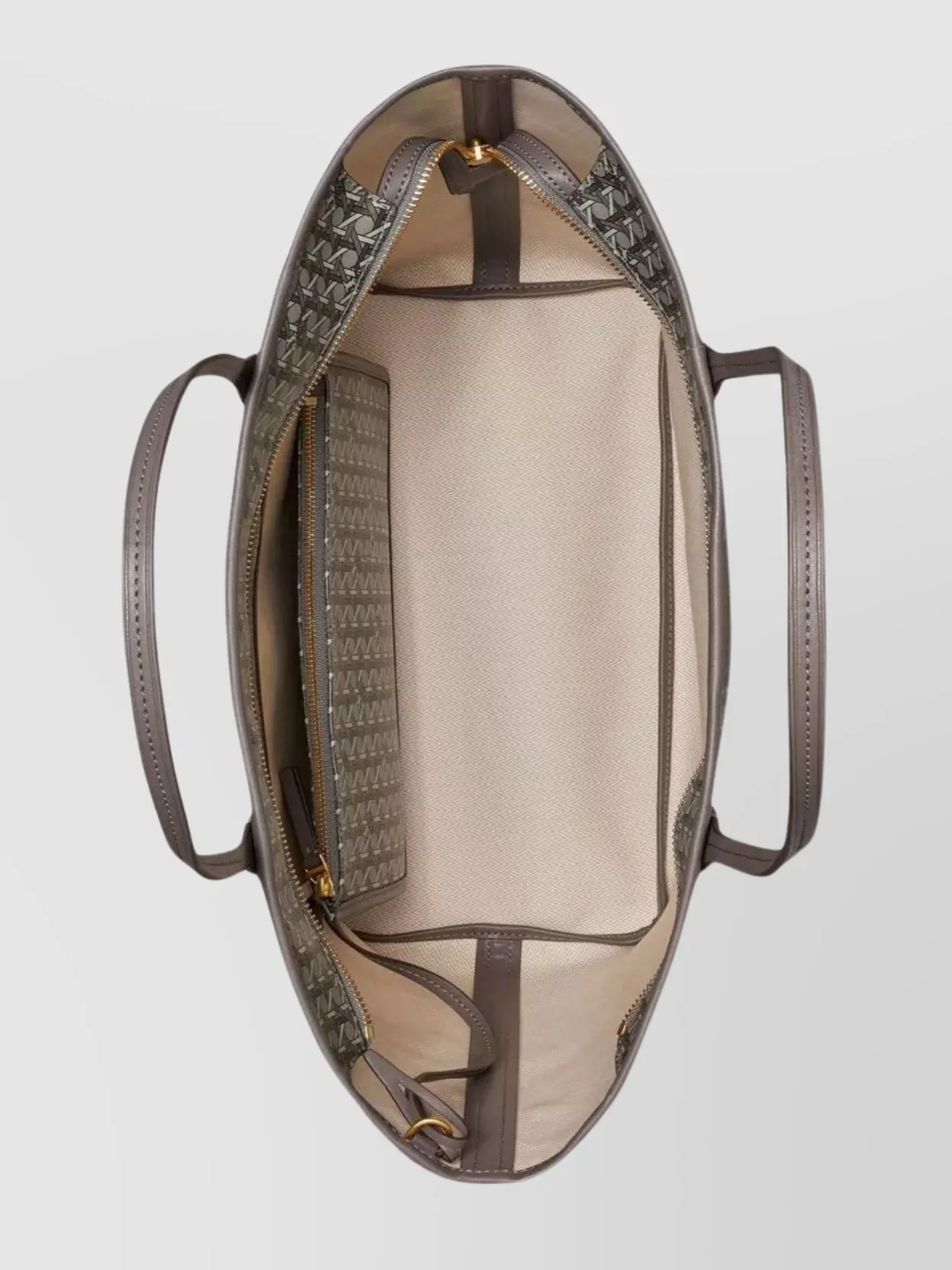 Tory Burch Zippered Shopper Tote Bag