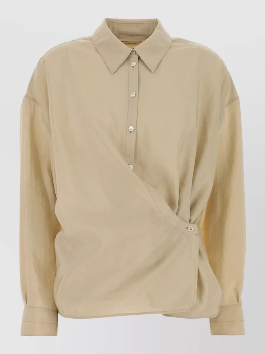 Lemaire Silk blend draped shirt
