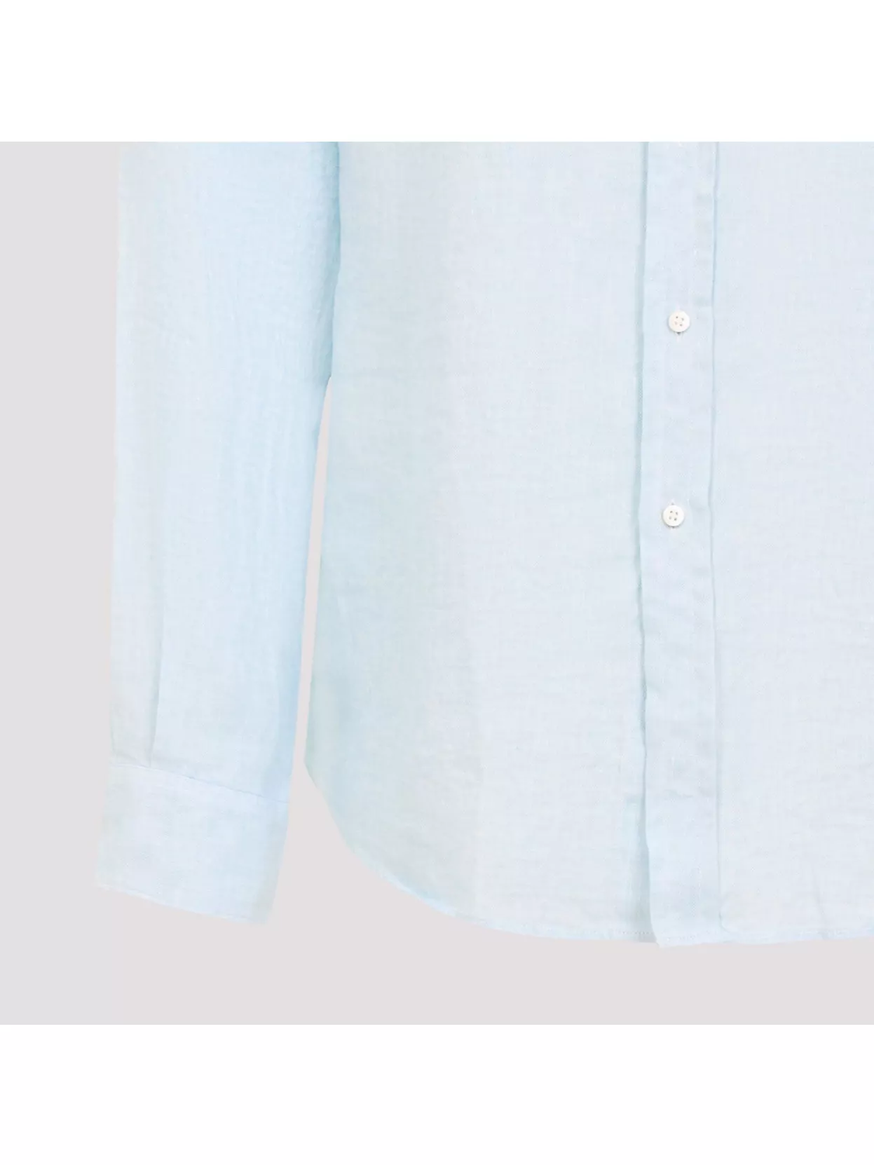 Ralph Lauren Purple Label Sport Sl Shirt In Linen Chambray
