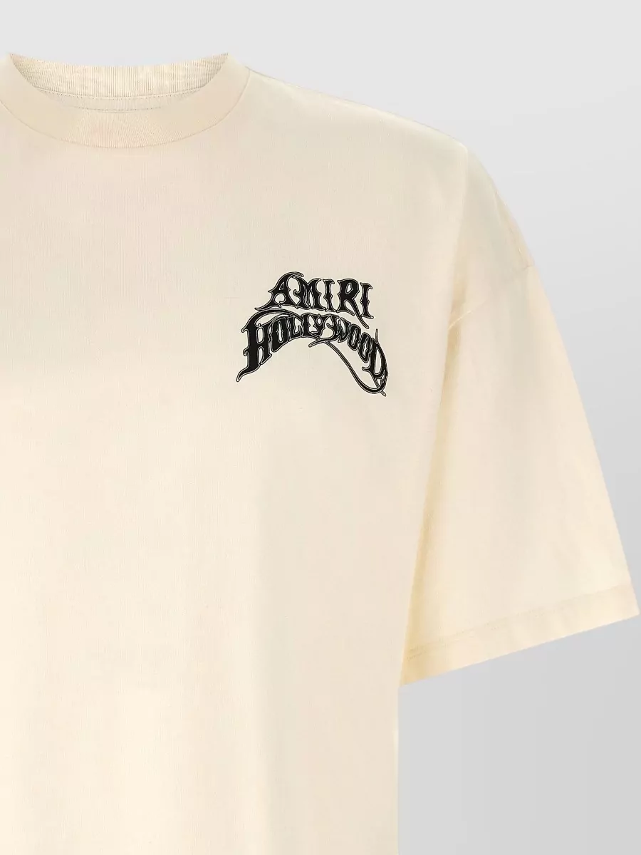 Amiri Logo Print Cotton T Shirt