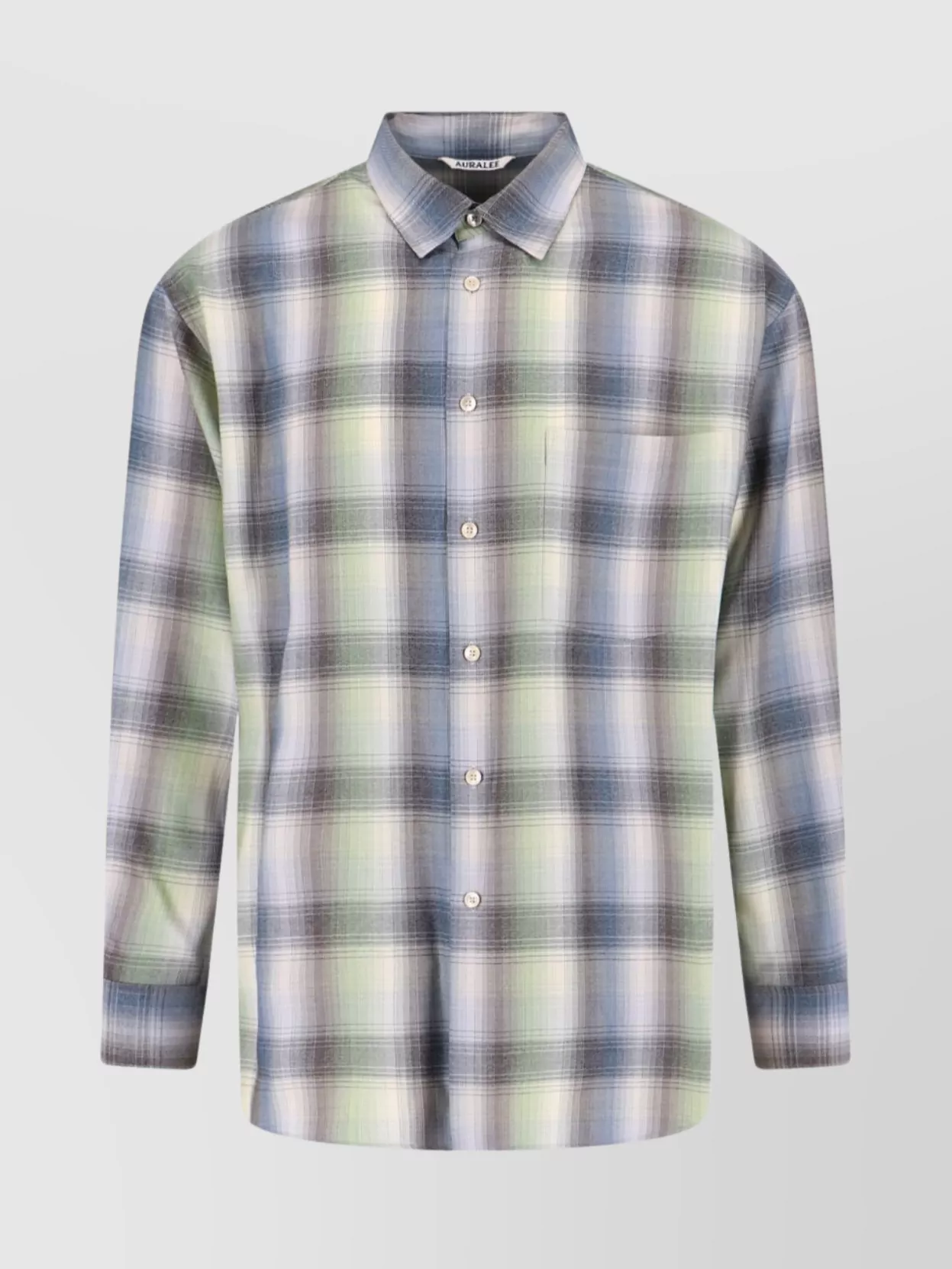 Auralee Relaxed Fit Plaid Button-down Shirt In Multi