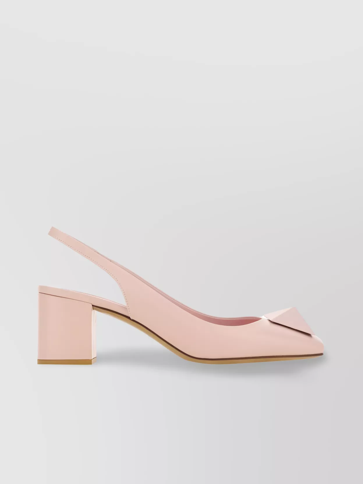 Shop Valentino Heeled Sandals With Pointed Toe And Bow Accent In Pastel