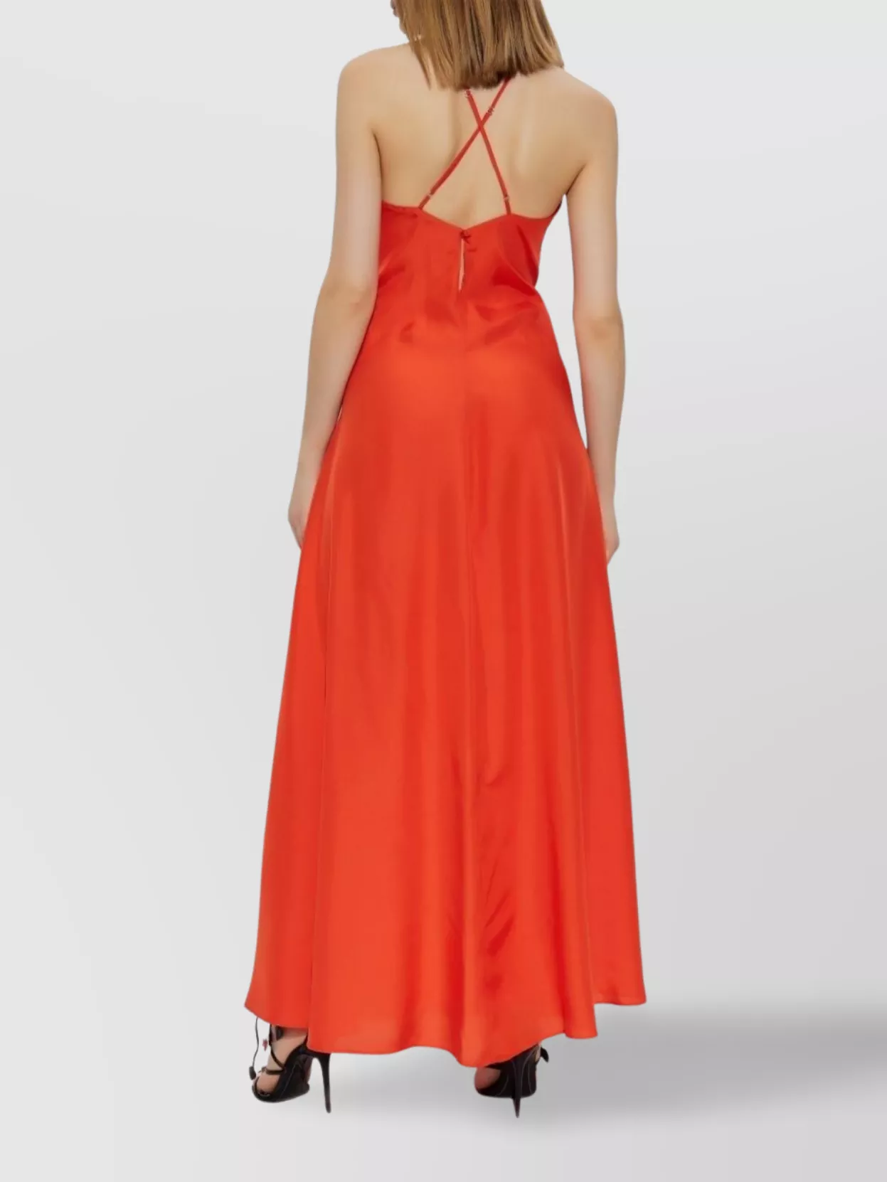 Shop Forte Forte Long Silk Slip Dress With Adjustable Straps