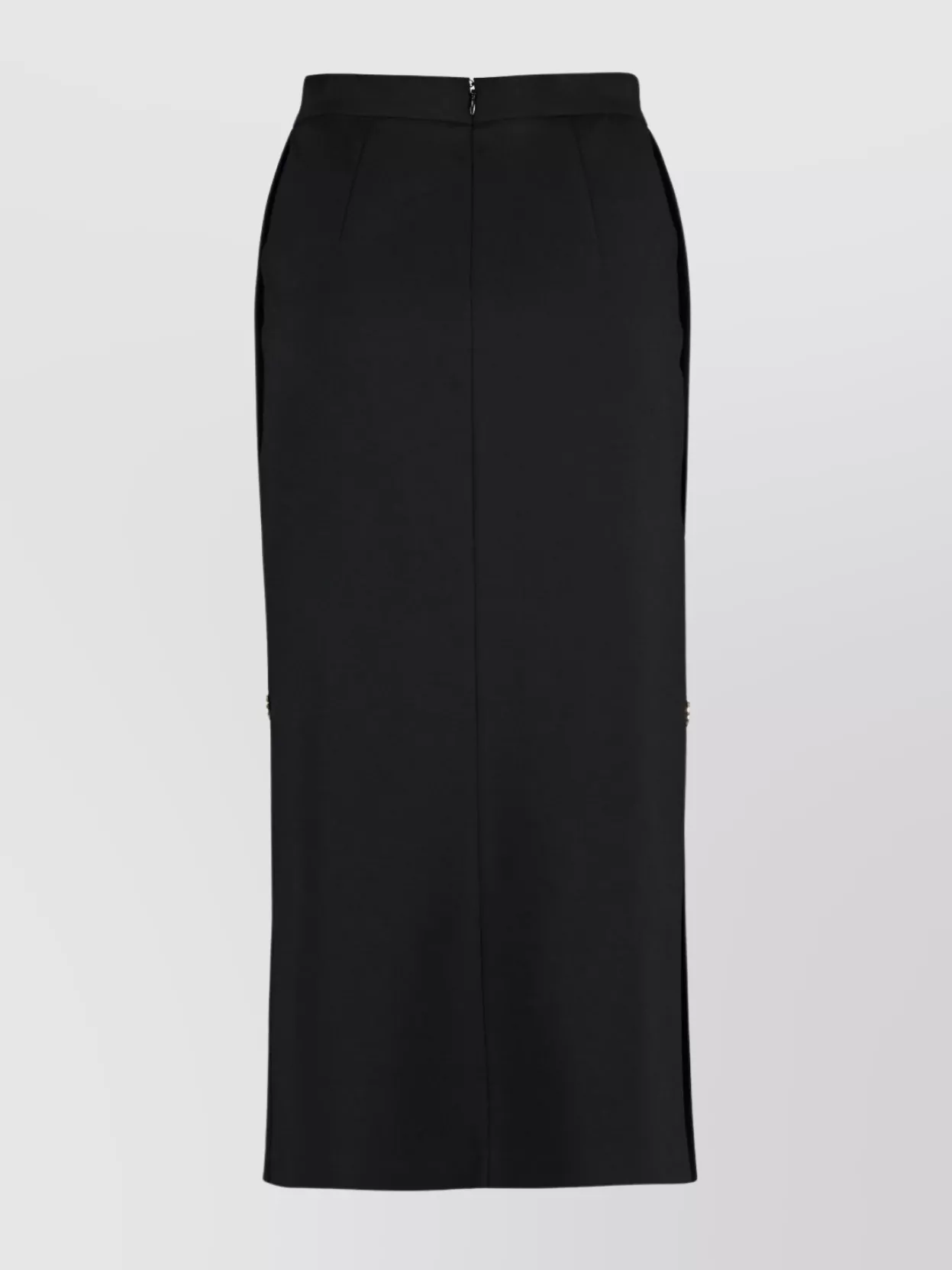 Pinko High Waist Midi Skirt With Side Slit
