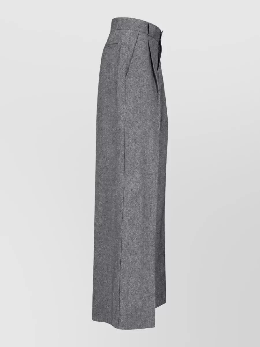 Sa Su Phi virgin wool cashmere wide-leg trousers