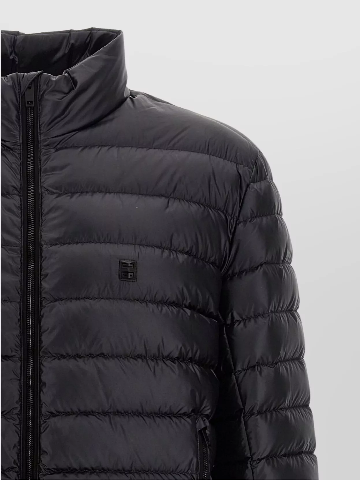 Givenchy Logo Quilted Puffer Jacket With High Collar