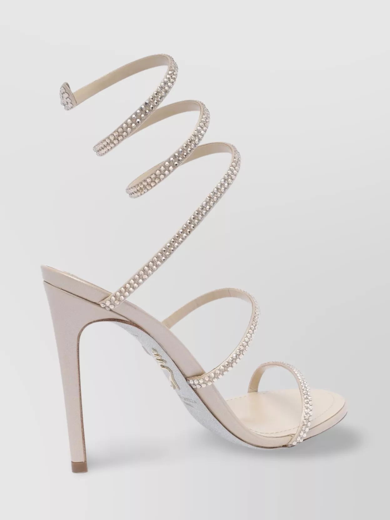 Rene Caovilla Crystal Embellished Strappy Stiletto Sandals