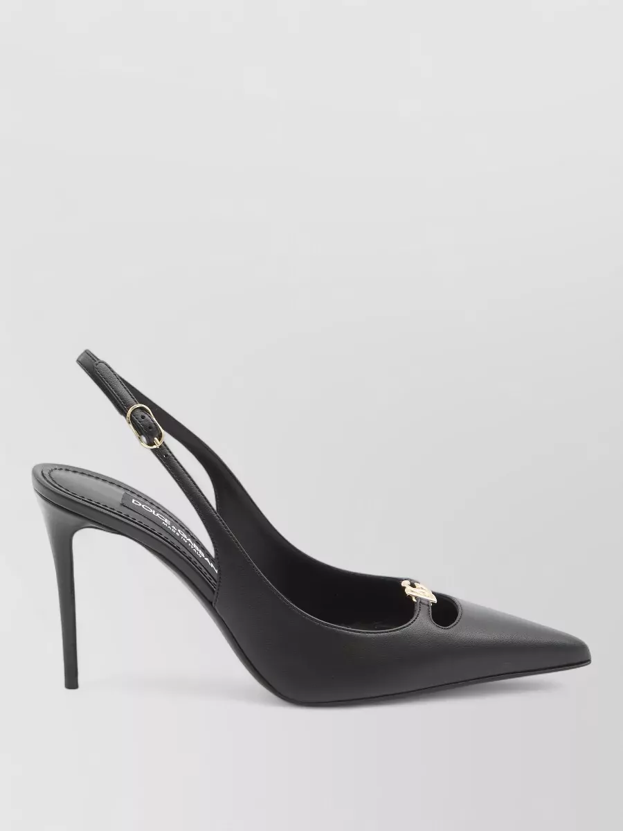 Dolce&Gabbana Slingback Pumps Silk Nappa Pointed Toe