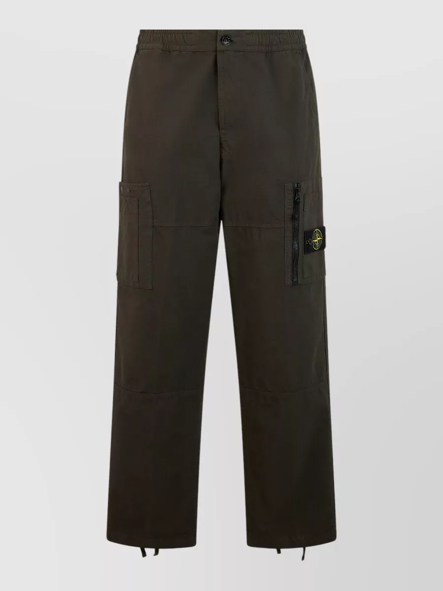 Stone Island wide-leg cotton pants