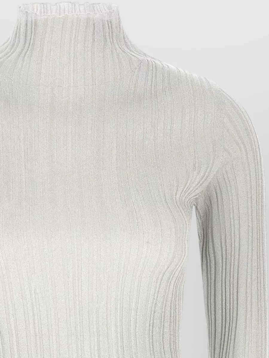 Fabiana Filippi Ribbed Mock Neck Sweater