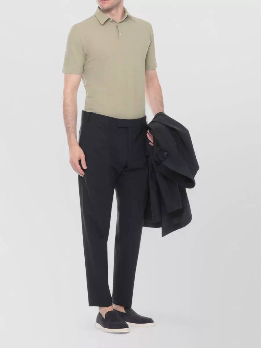 Zanone Cotton Short-Sleeve Polo Shirt