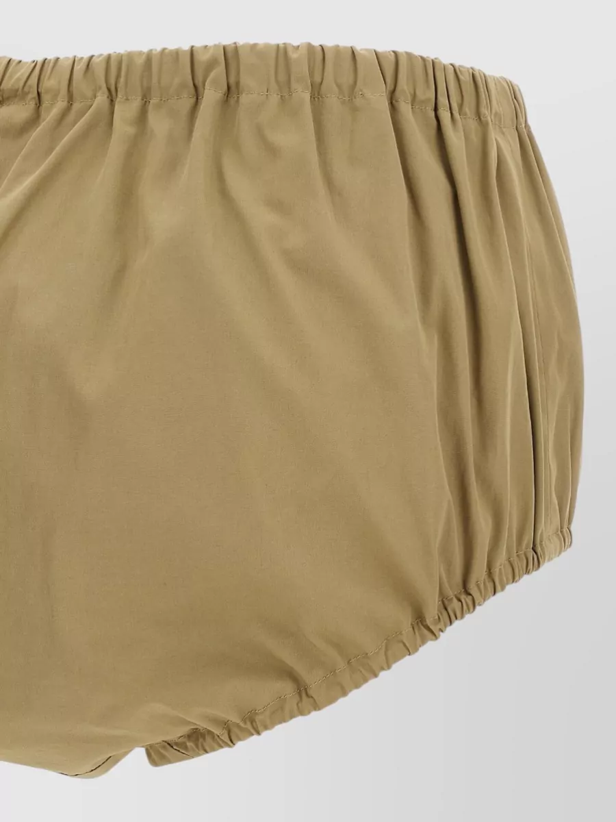 Prada High-Rise Poplin Culotte Shorts