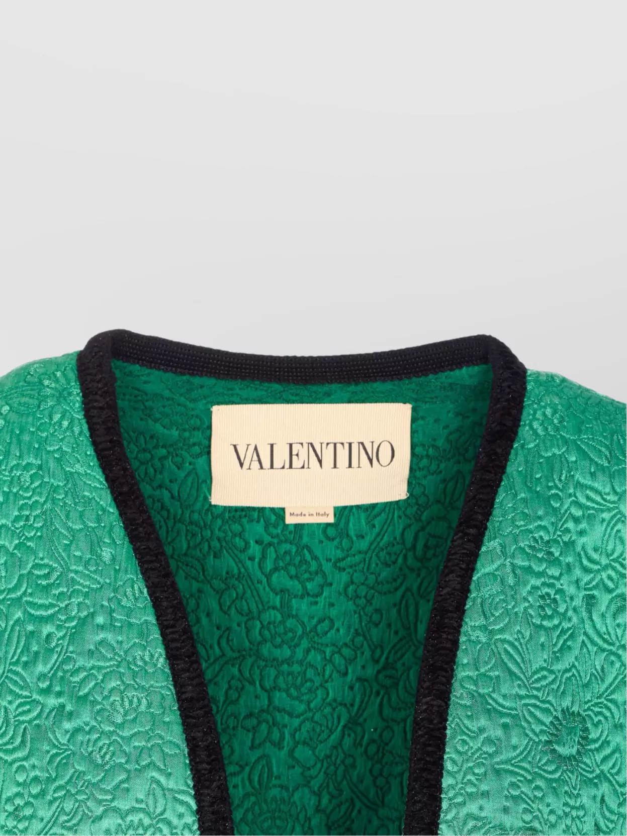 Valentino Garavani Jacket Floral Texture Button Detail
