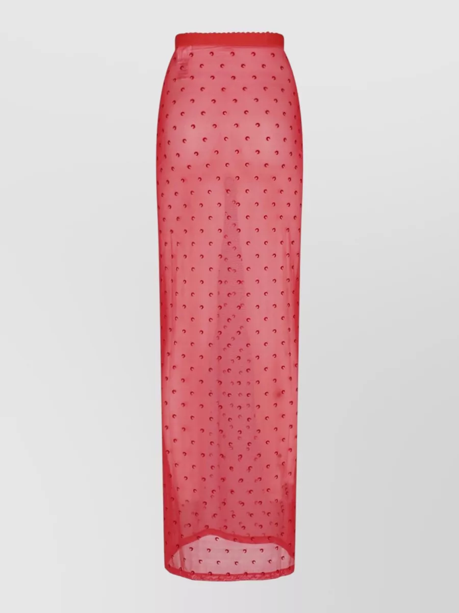 Marine Serre knee-length fitted skirt