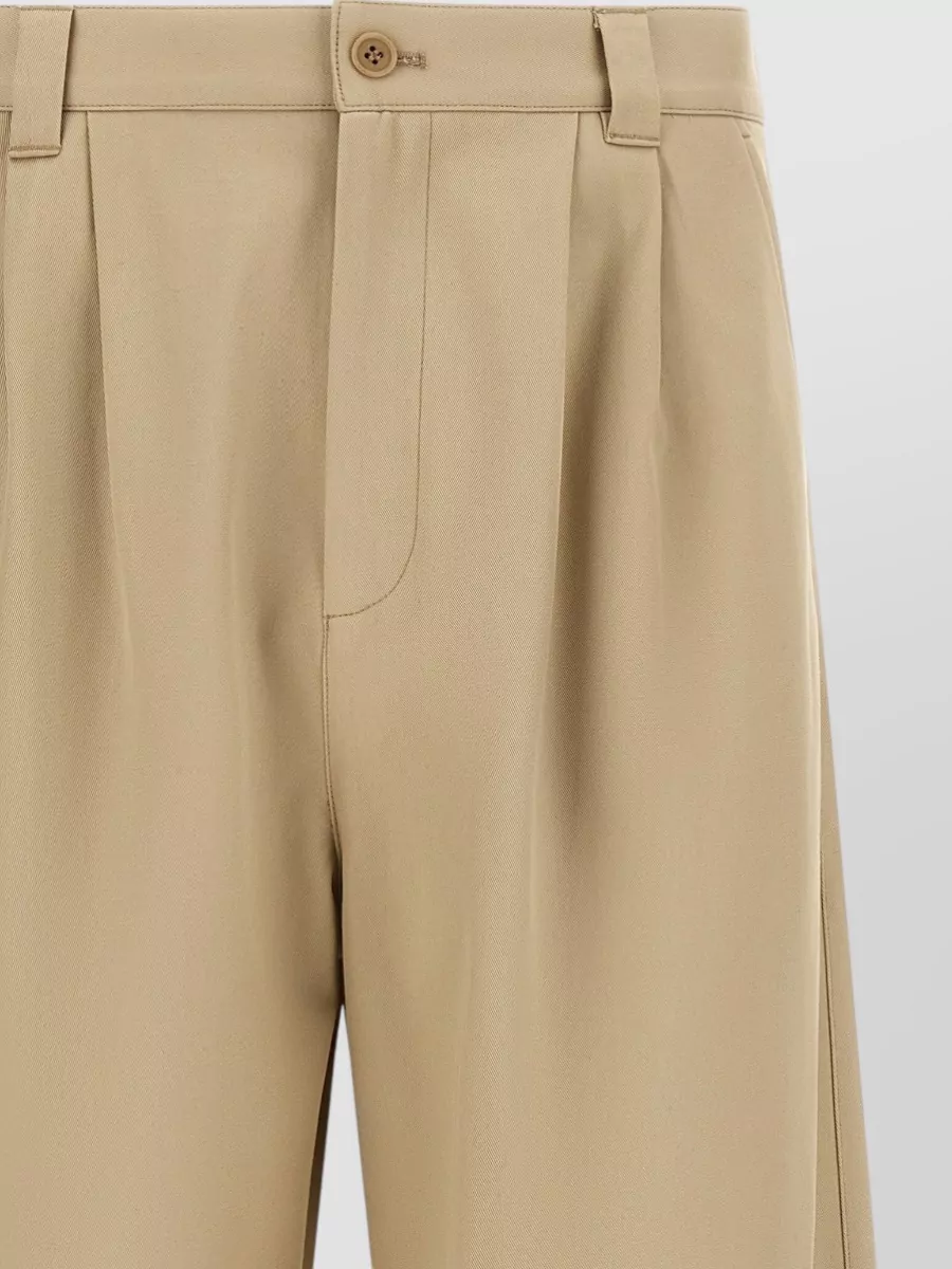 A.p.c. Ricky Mid-Rise Pleated Wide-Leg Trousers