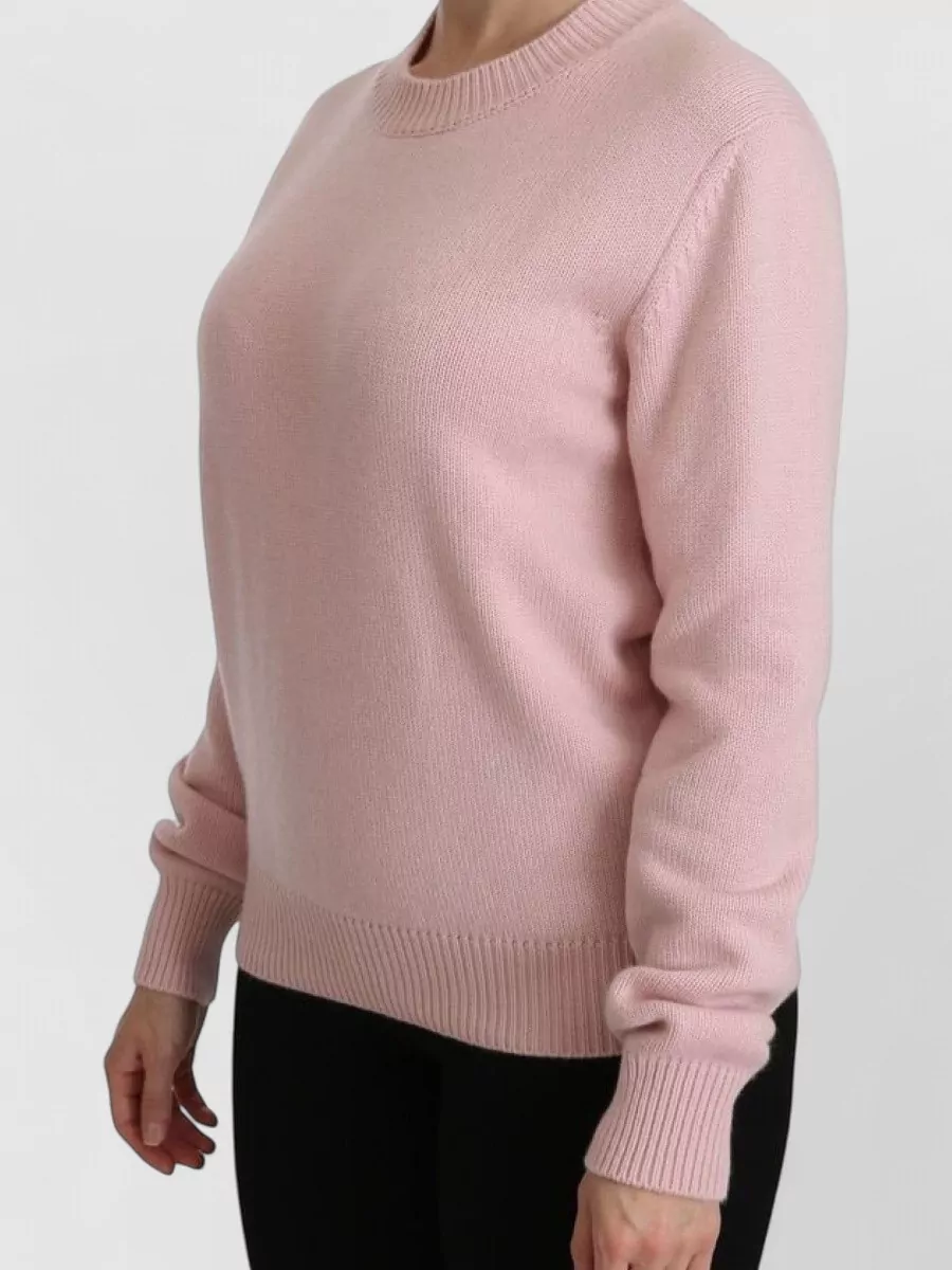 Dolce&Gabbana Cashmere Ribbed Crew Neck Sweater