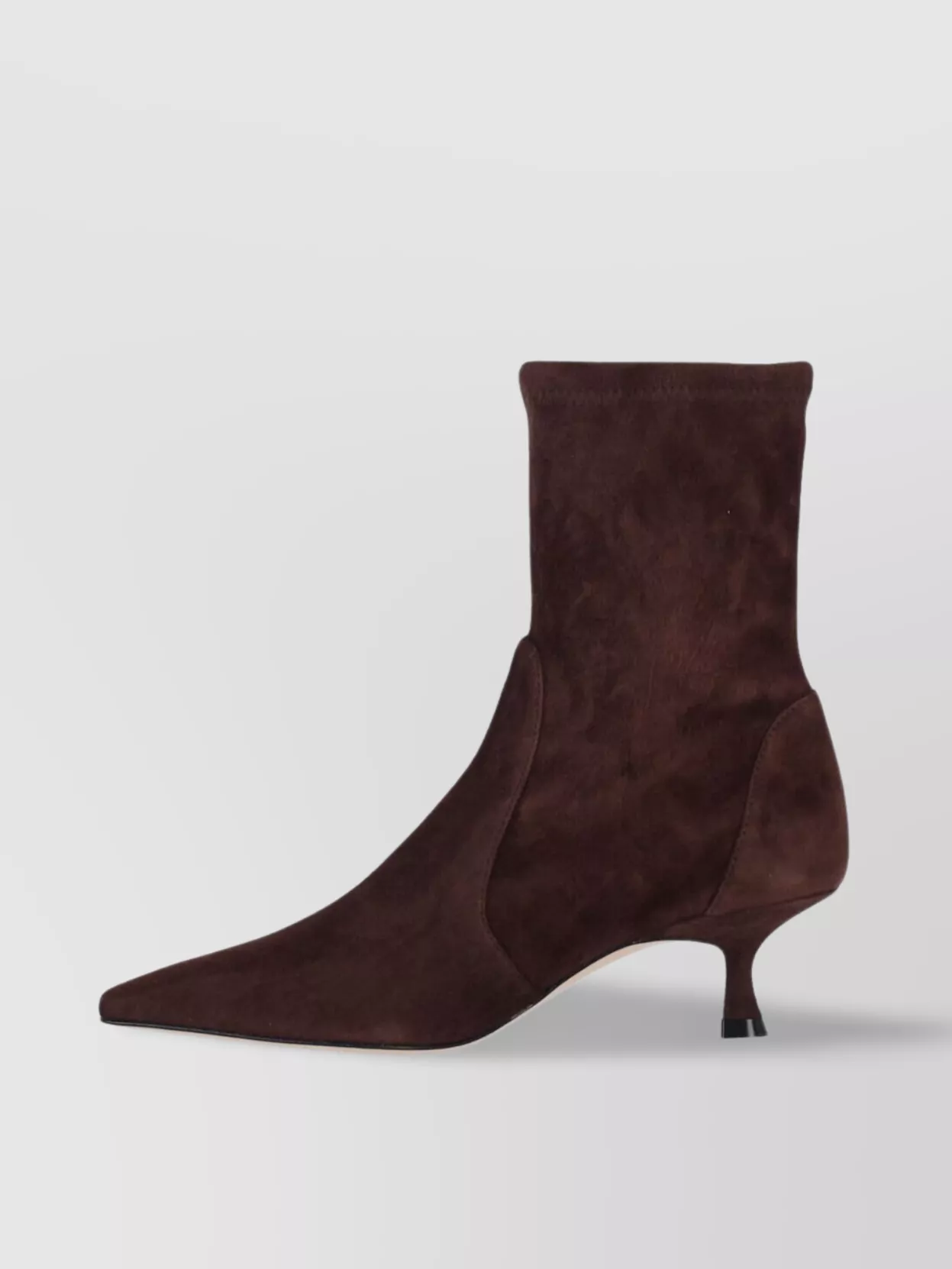 Stuart Weitzman Pointed Toe Kitten Heel Ankle Boots