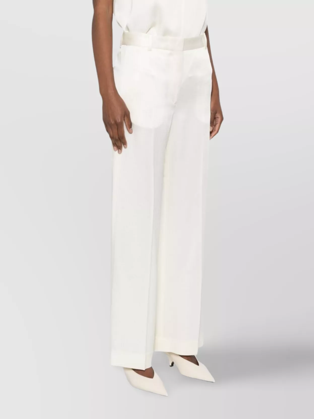 Totême Wide-Leg Trousers Featuring Pleat Detailing