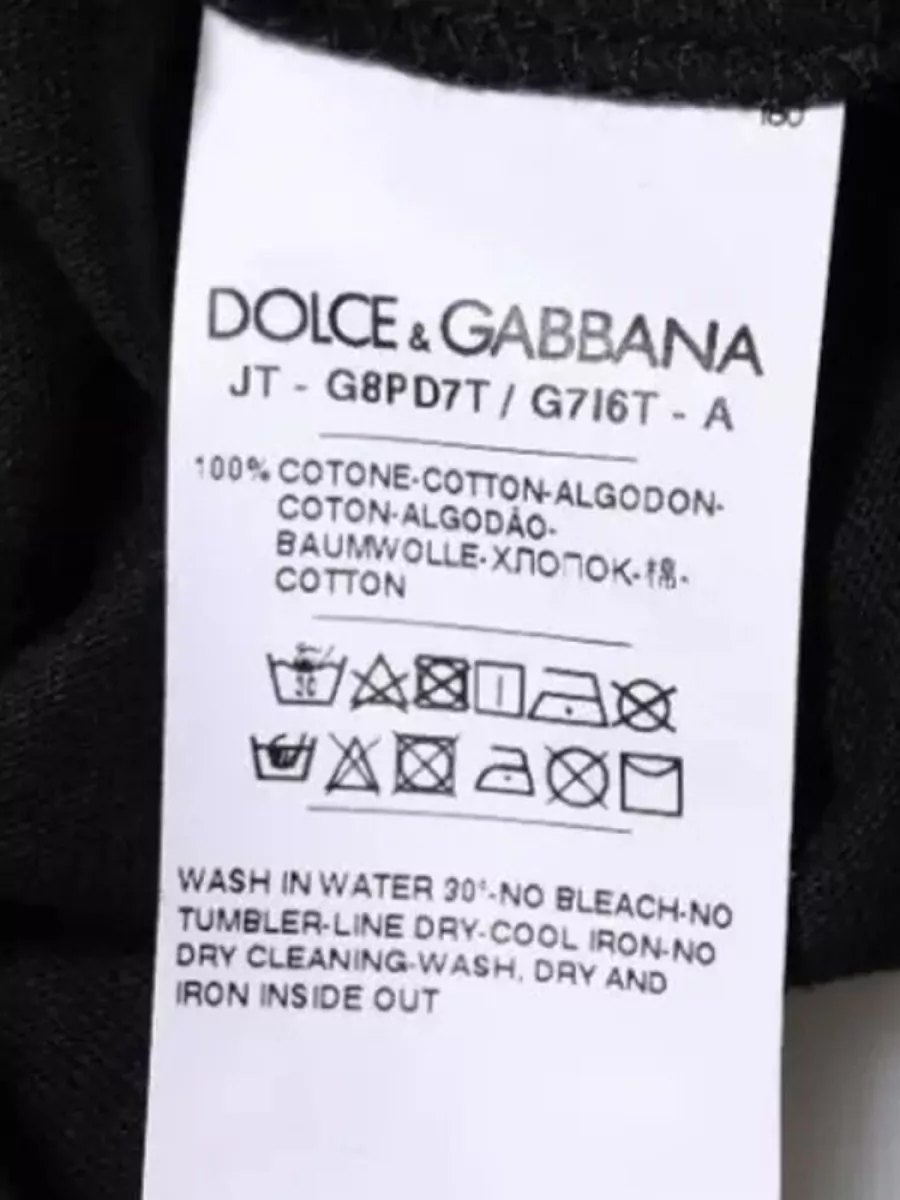 Dolce&Gabbana Logo-Print Cotton Crew-Neck T-Shirt