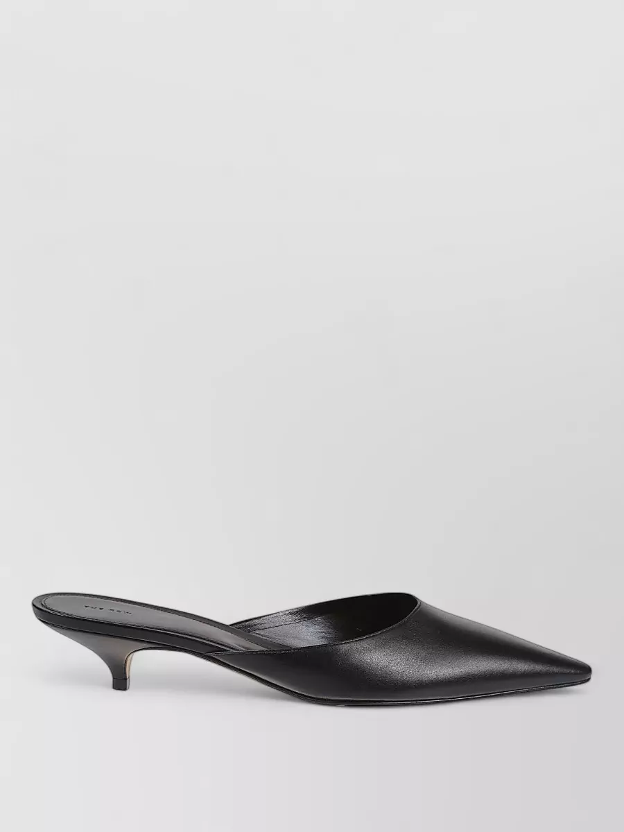 The Row leather mules