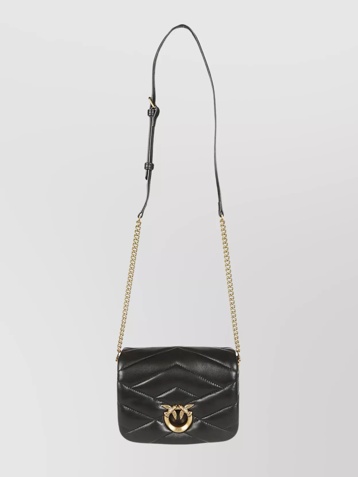 Shop Pinko Connection Quilted Foldover Chain Bag