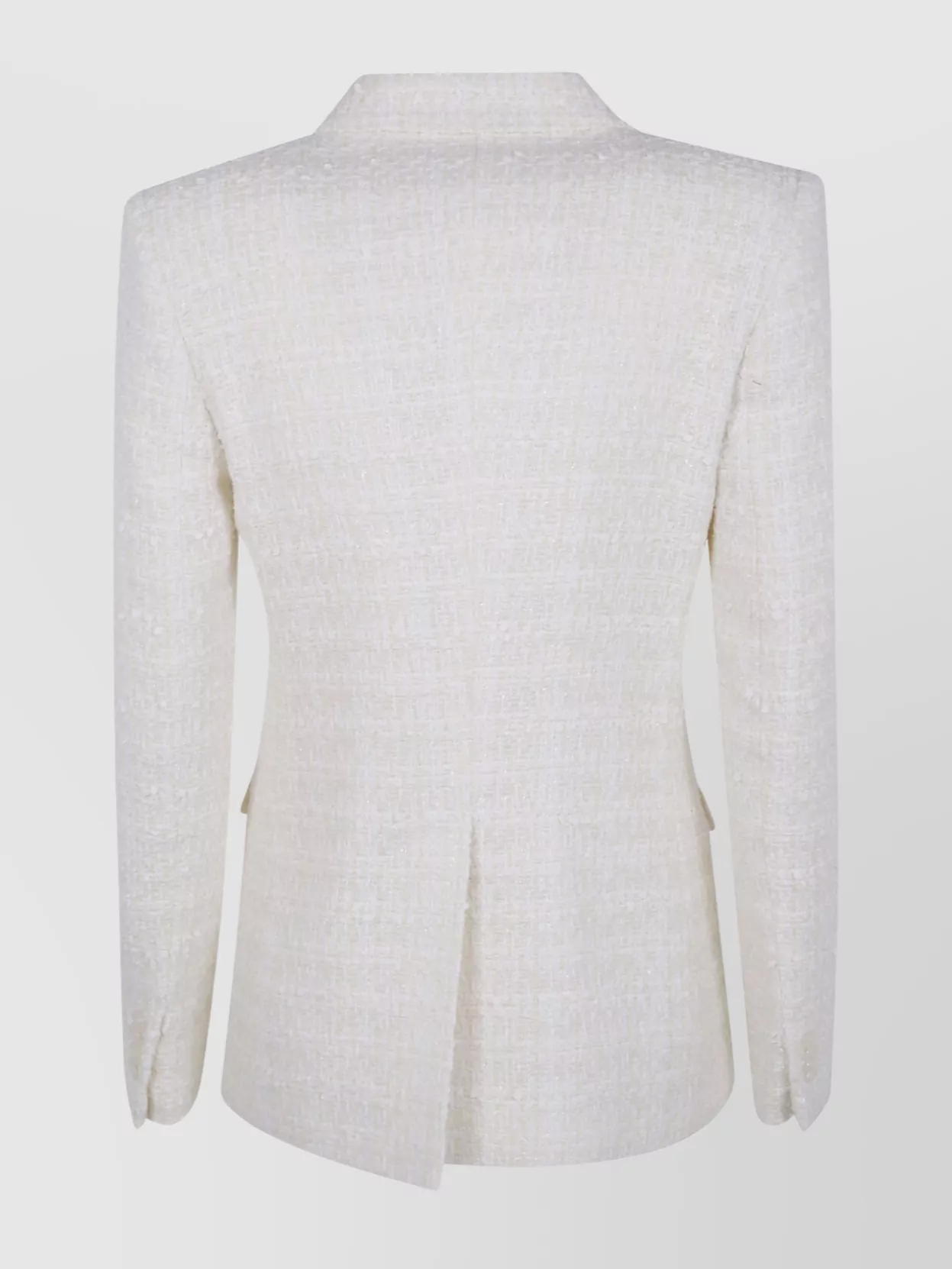 Tagliatore Tweed Double-breasted Jacket In White