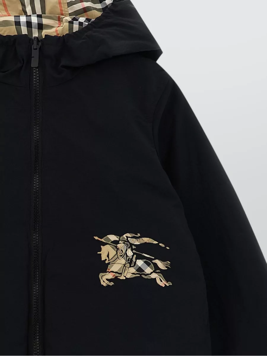 Burberry Reversible Hooded Single Breasted Coat