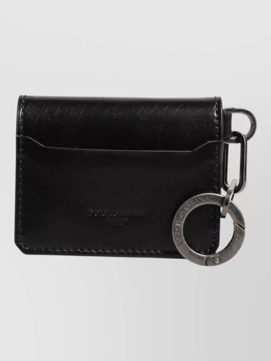 Dolce&Gabbana leather keyring card holder