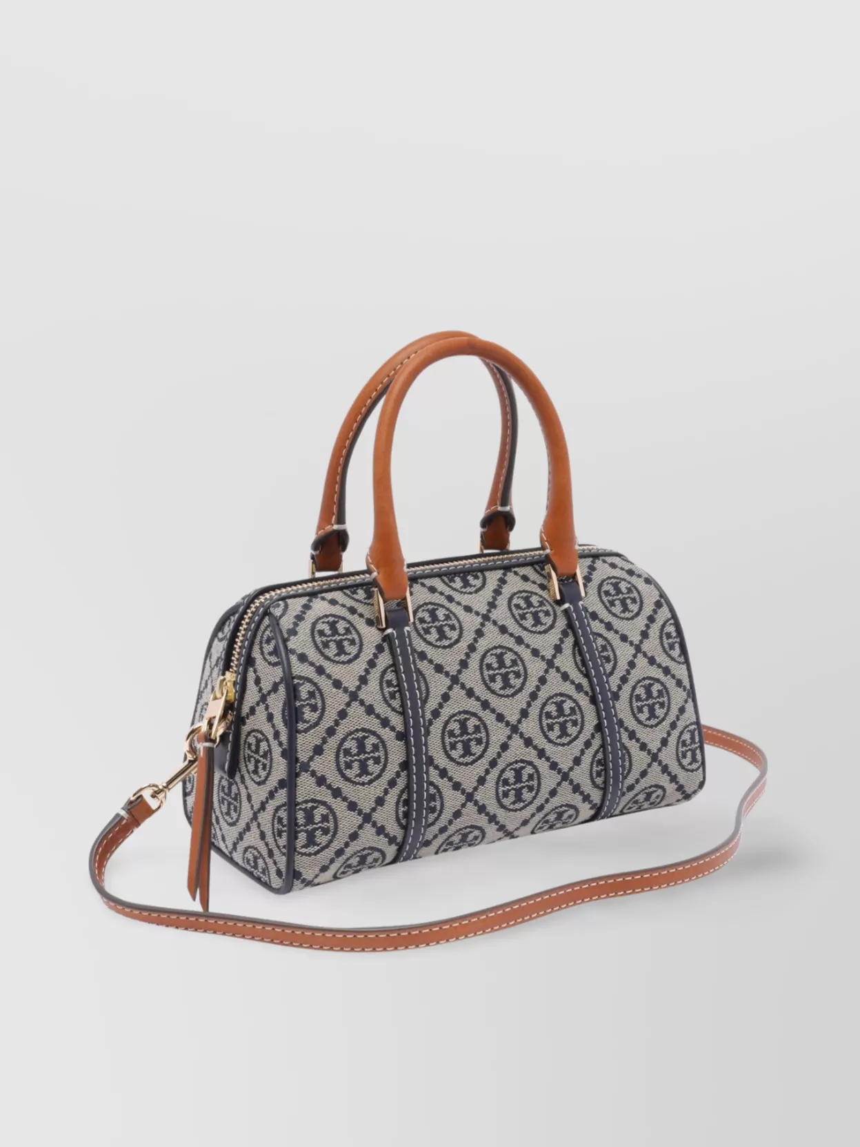 Tory Burch Monogram Barrel Bag 2 Handles