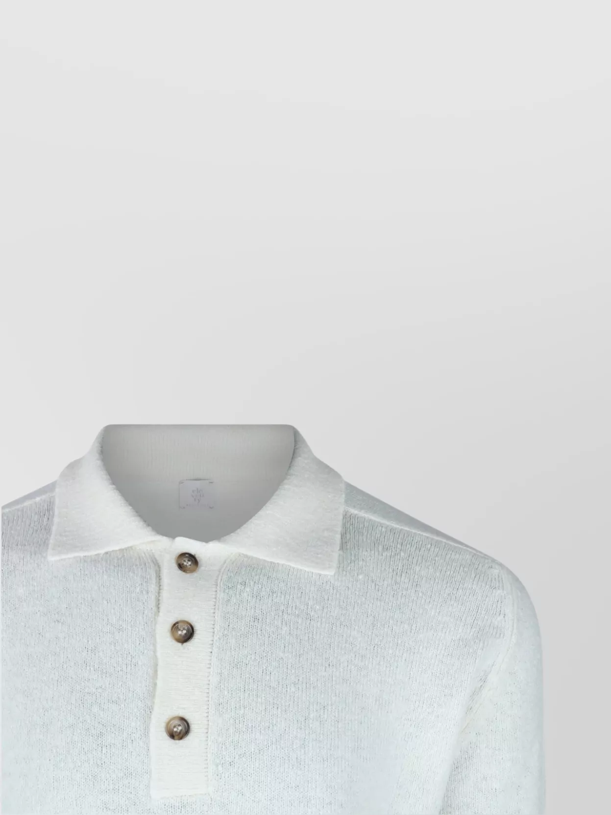 Eleventy Crewneck Collared Ribbed Cuffs