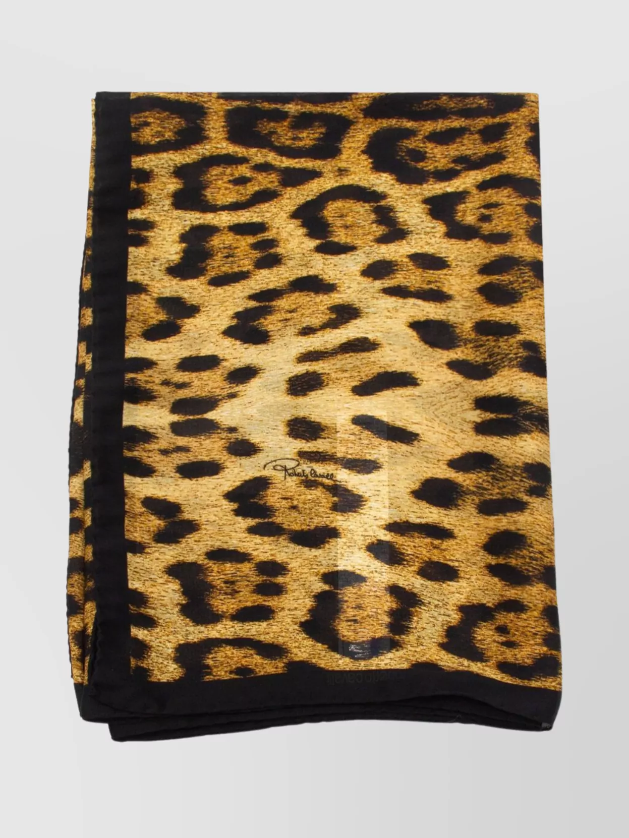 Roberto Cavalli Animal Print Lightweight Rectangular Scarf Soft Texture In Animal Print