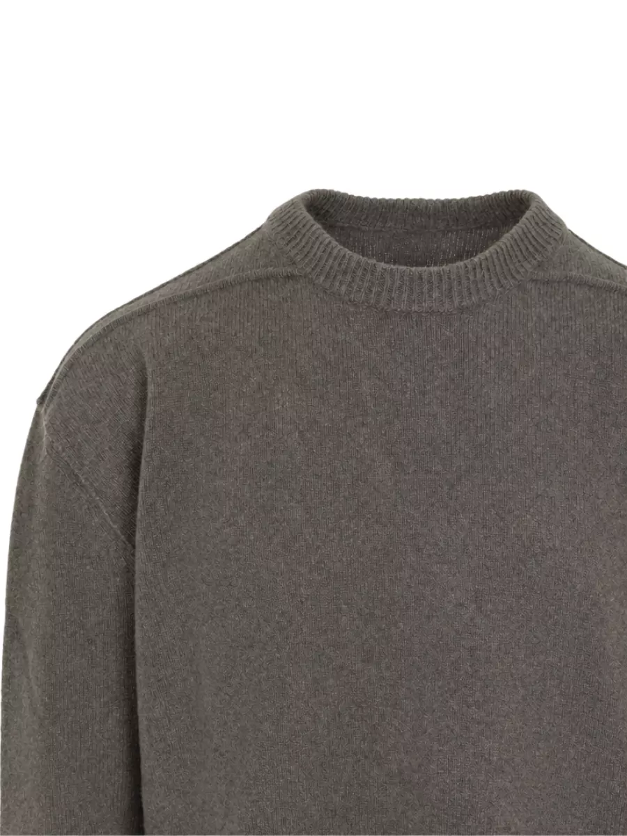 Rick Owens Cashmere Wool Round Neck Jumper