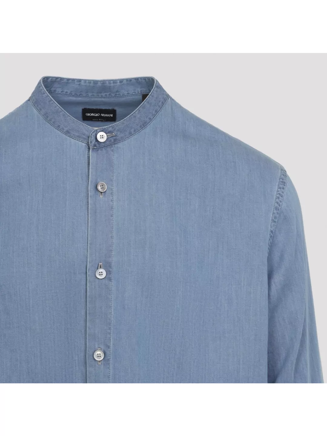 Giorgio Armani Long Sleeve Shirt Curved Hem