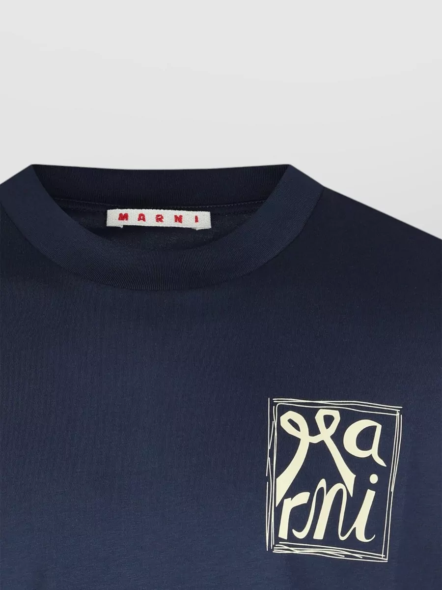 Marni Crew Neck Graphic Print Casual T-Shirt