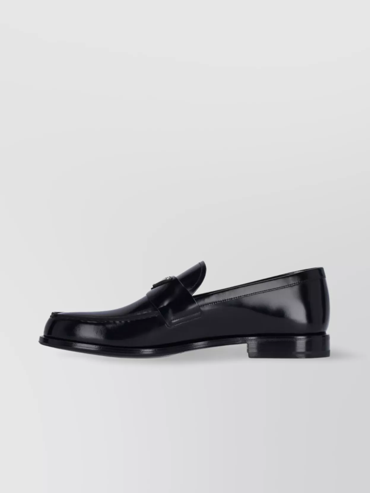 Prada Loafers Shiny Round Toe