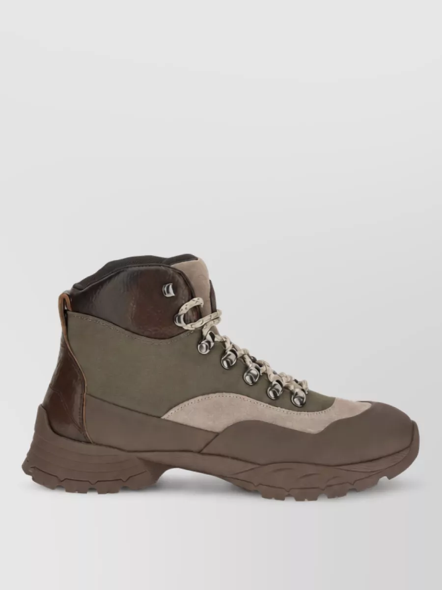 Brunello Cucinelli Nylon Outdoor Lace-Up Boots