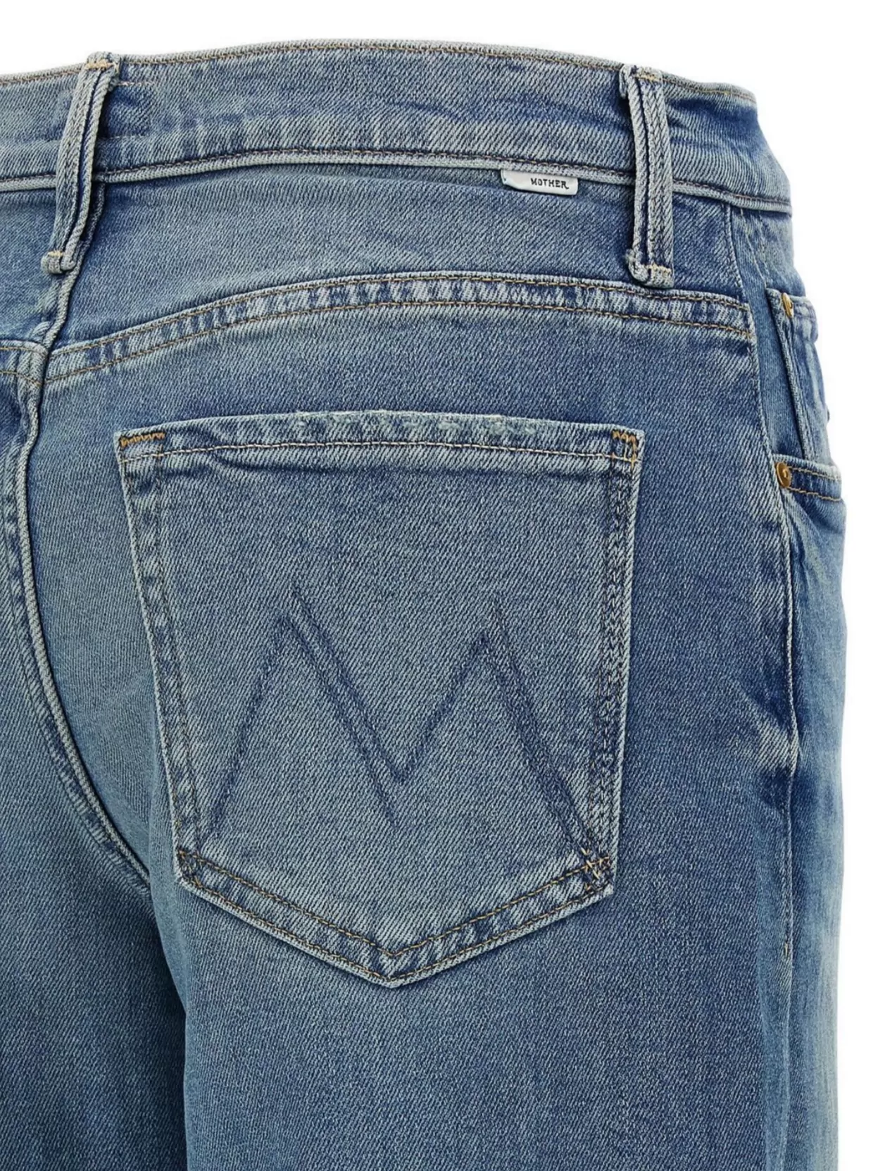 Mother The Spinner Zip Sneak Jeans In Multi
