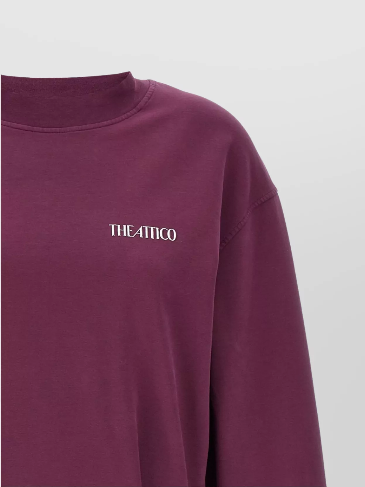 The Attico Draped Mini Dress Crew Neck