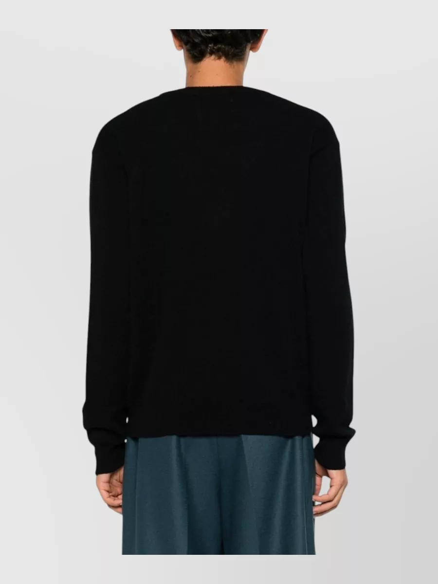 Extreme Cashmere Cashmere V-Neck Long-Sleeve Ribbed-Hem Sweater