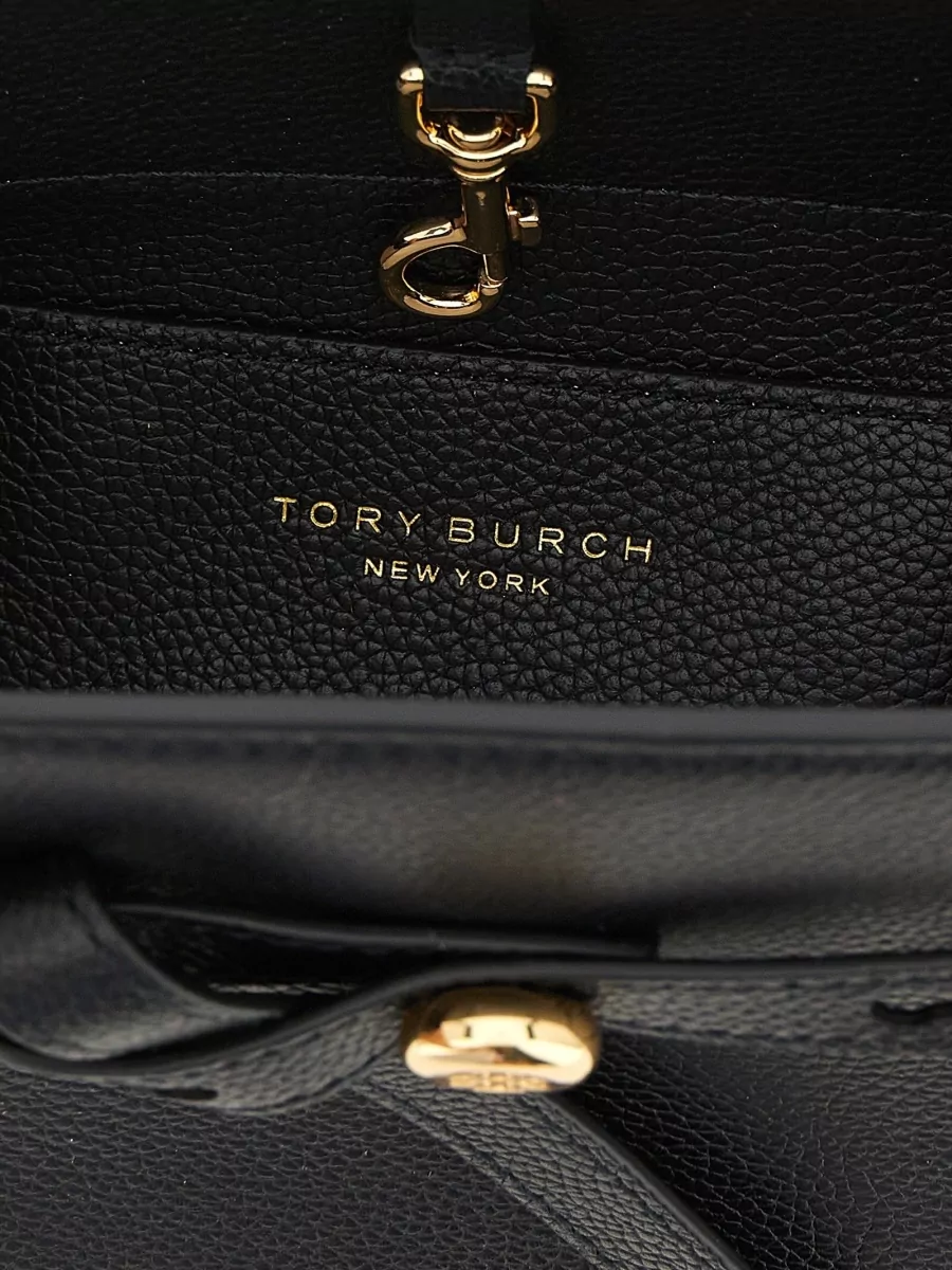 Tory Burch Romy Small Leather Clutch Bag