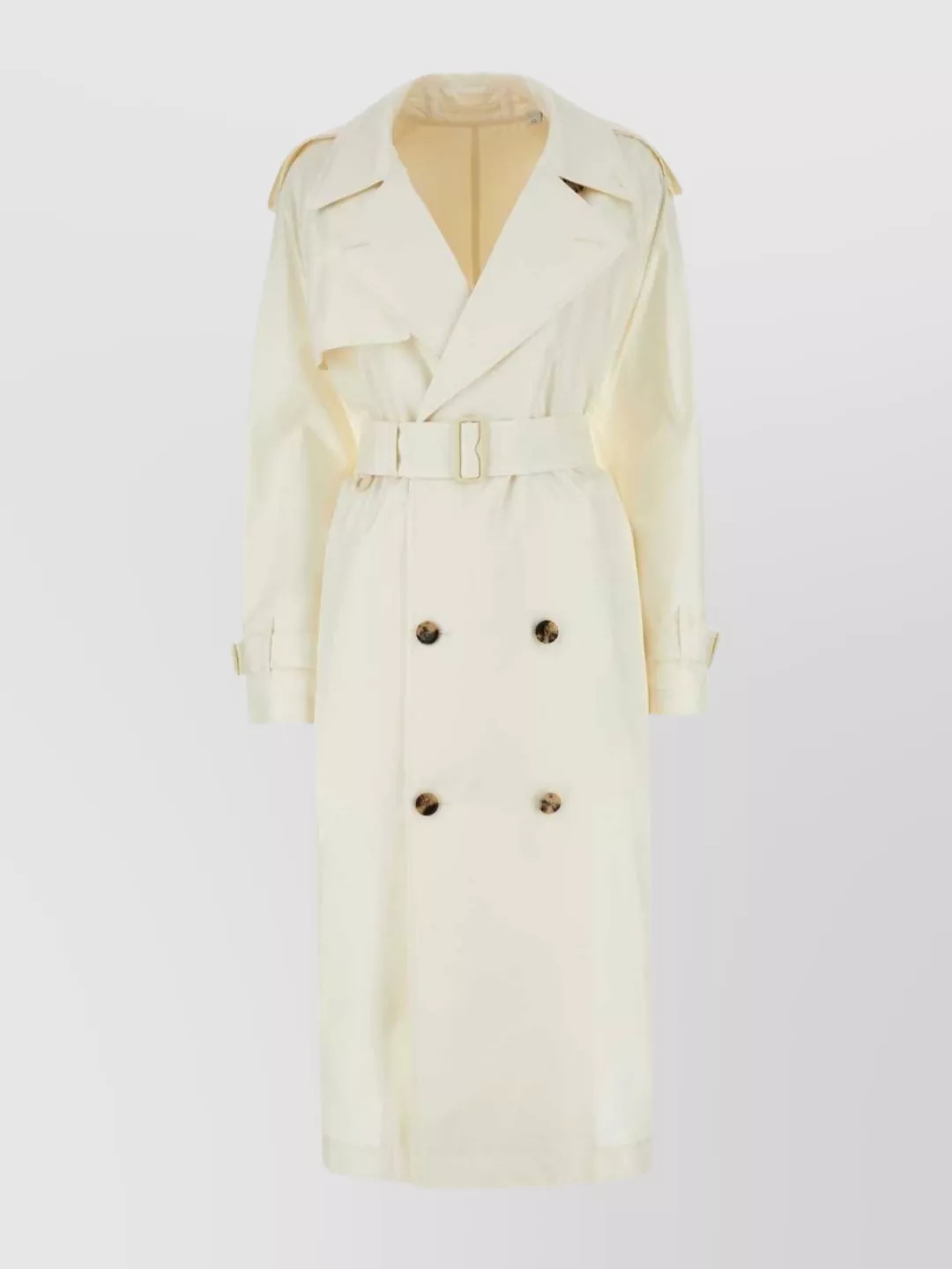 Shop Burberry Silk Trench Coat Back Vent