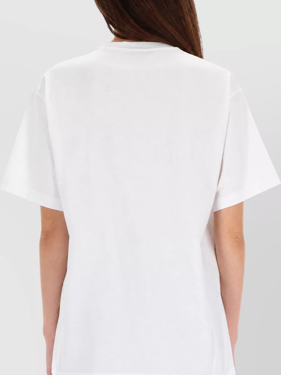 Gucci Cotton Logo Embroidered T-Shirt
