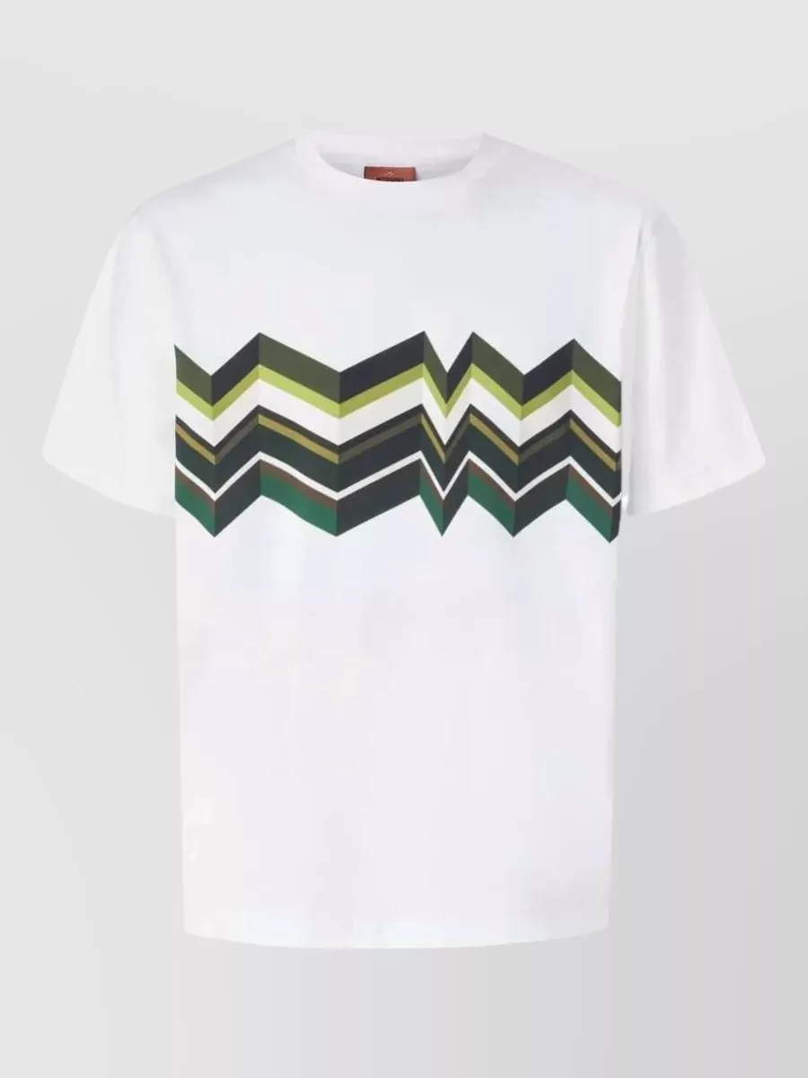 Missoni Cotton Zigzag-Print Short-Sleeve T-Shirt