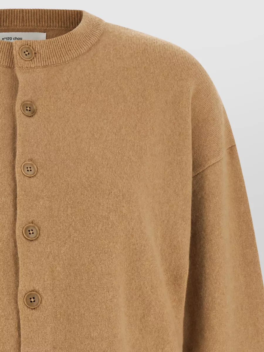 Extreme Cashmere Cashmere Cropped Ribbed Striped Cardigan