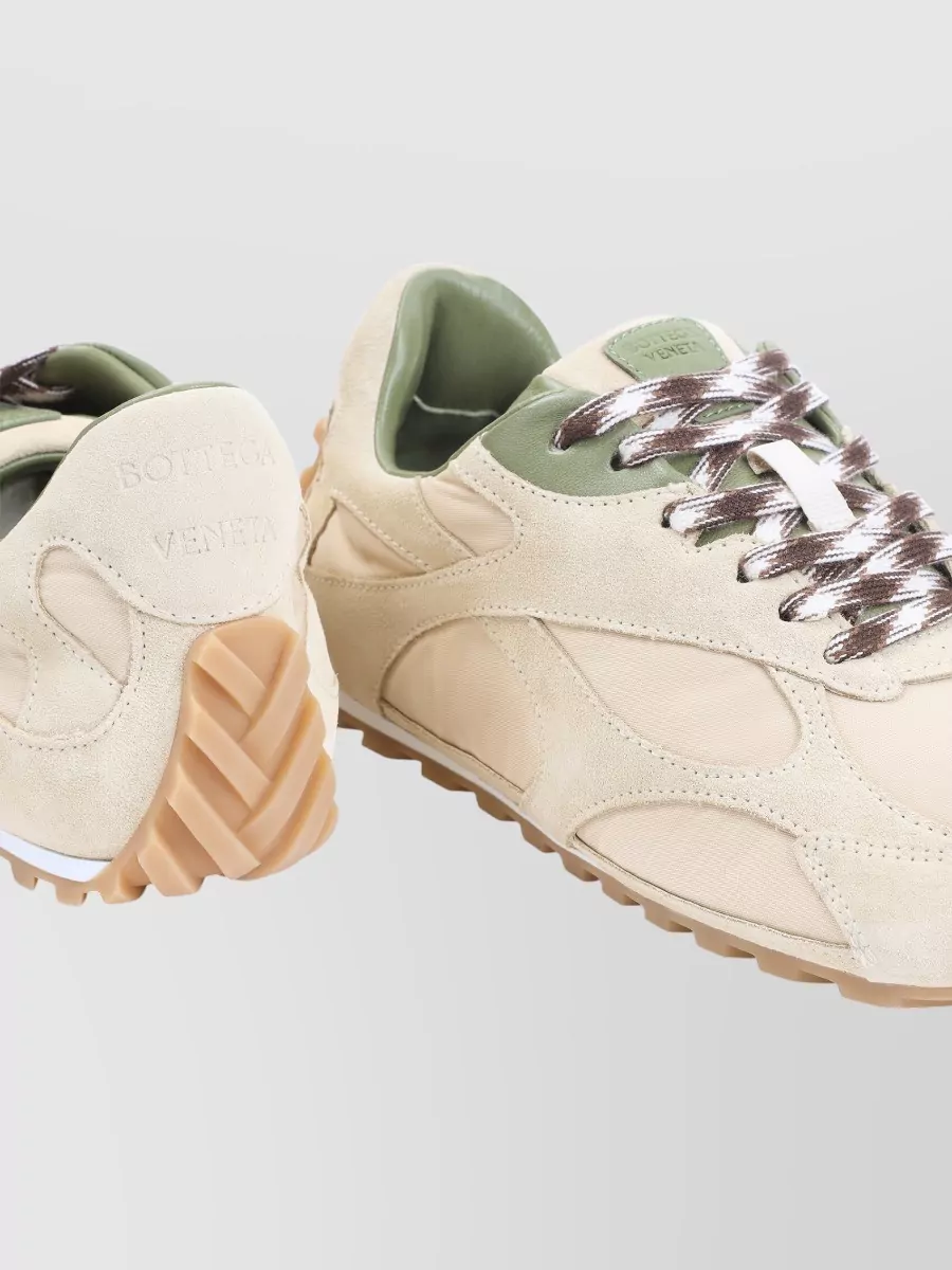 Bottega Veneta Leather Lace-Up Sneakers