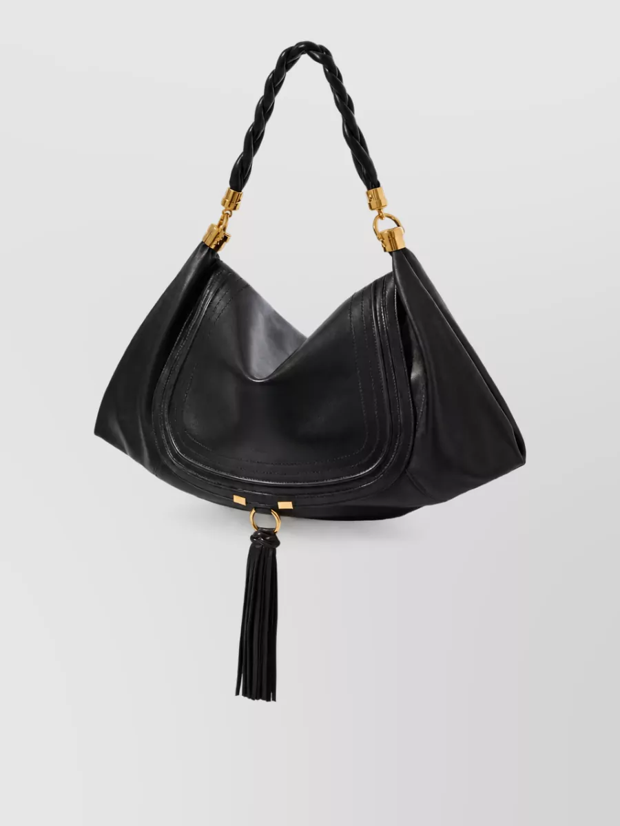 Chloé marcie lamb leather shoulder bag