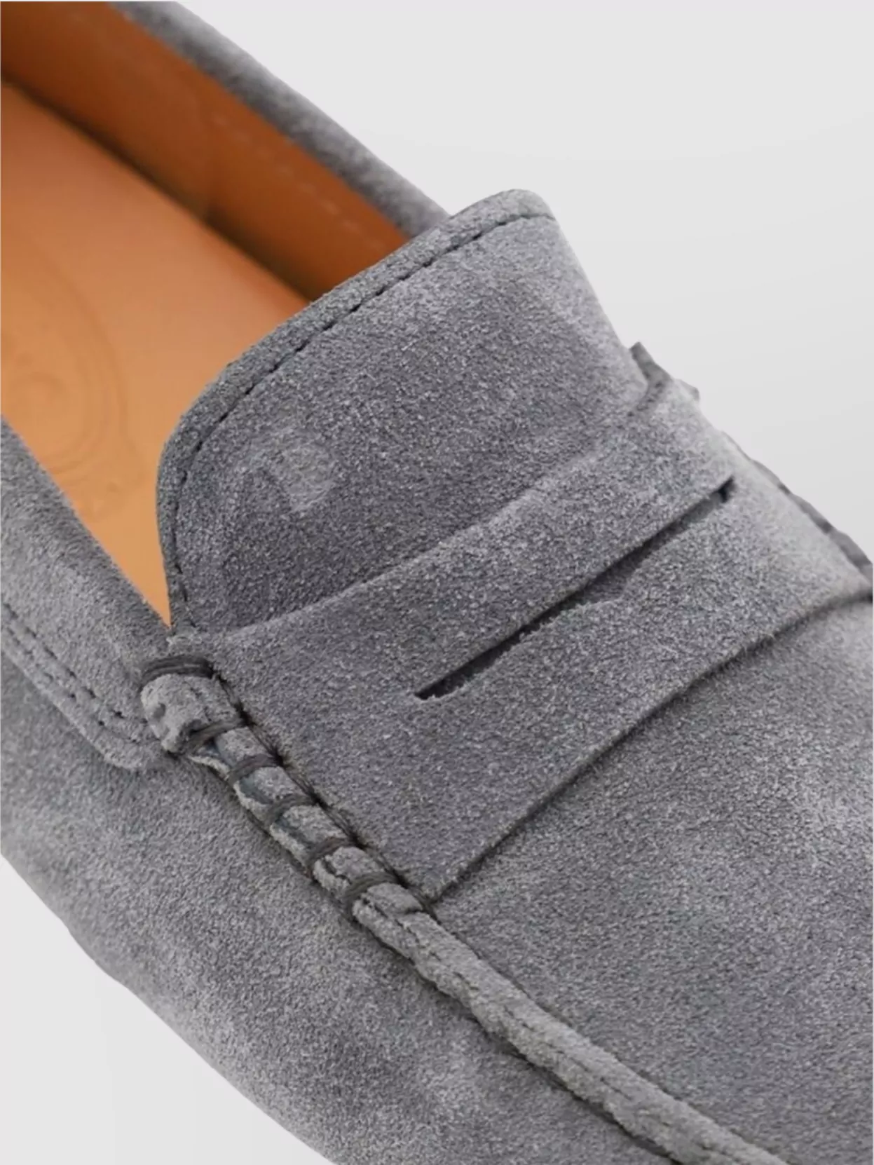 Tod's Suede Leather Loafers Almond Toe