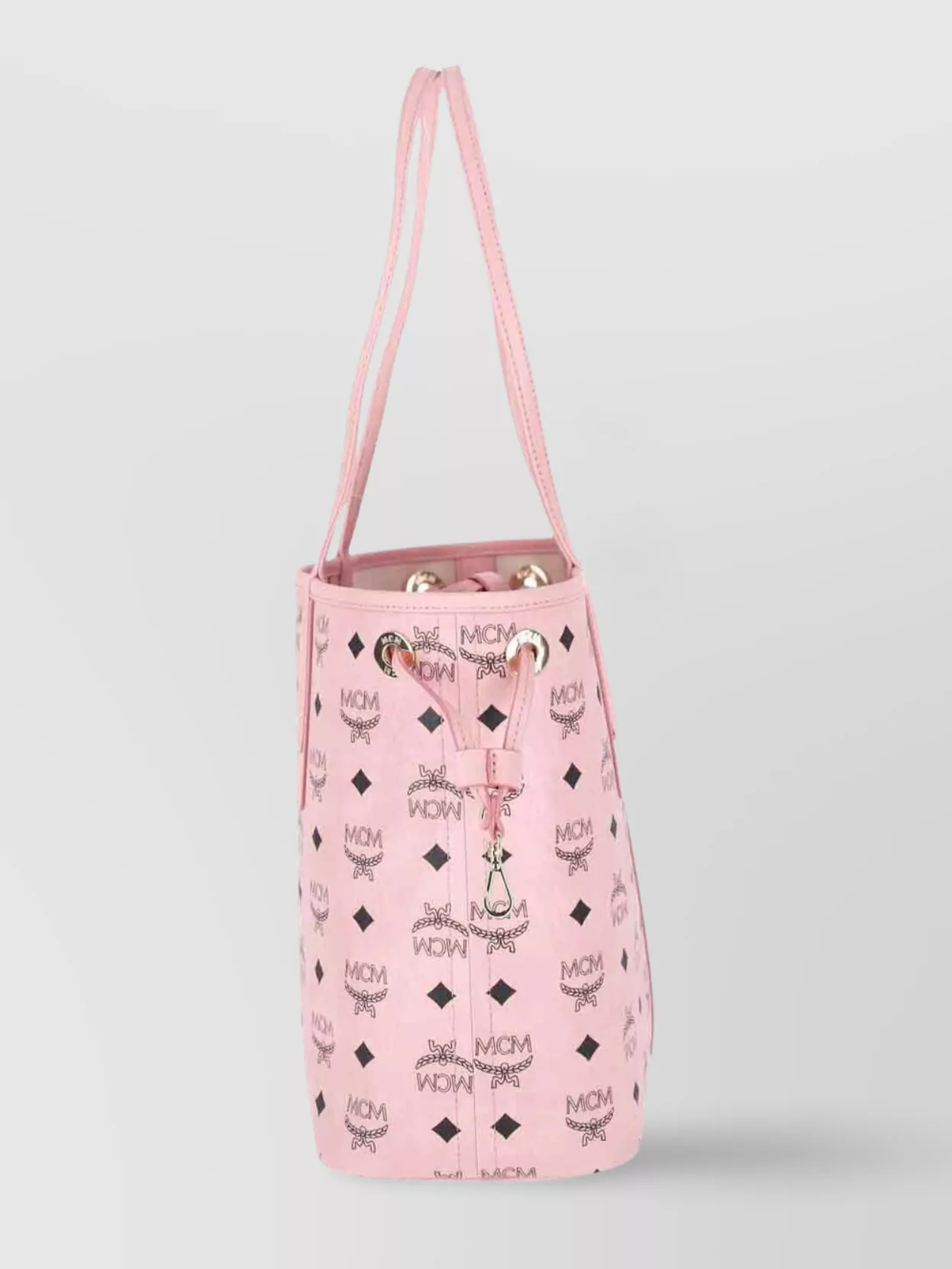 Mcm Shopper Tote Bag With Drawstring And Dual Handles